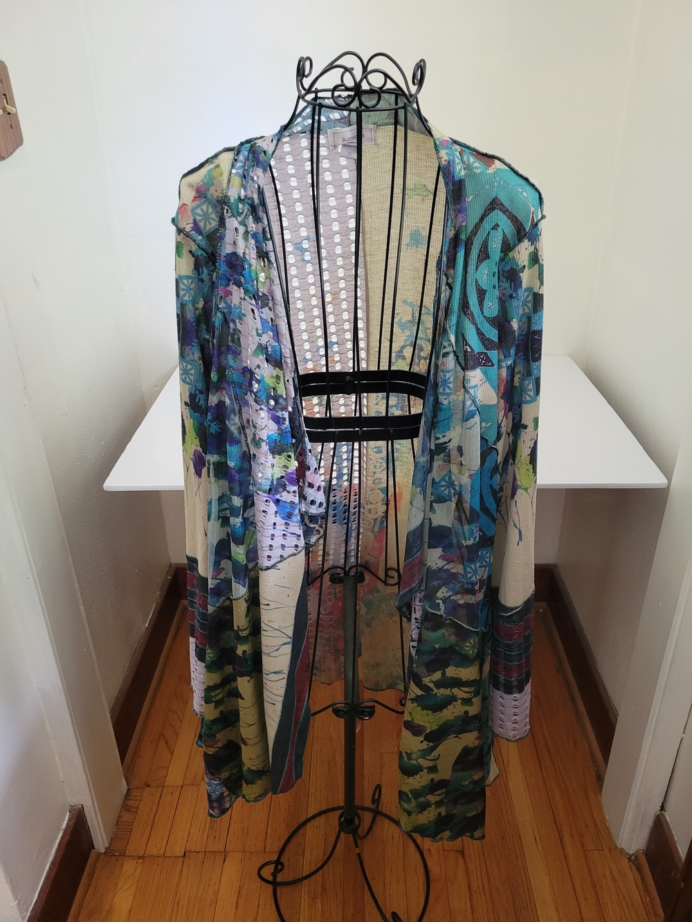 Lightweight Multicolor Open Cardigan
